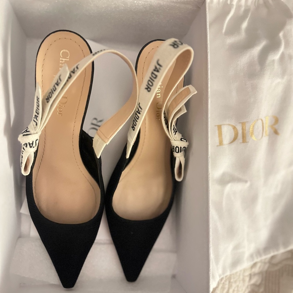 Dior SlingBack black stilletos